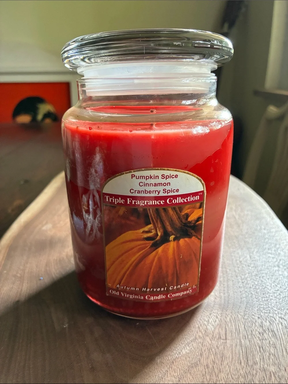 Vintage Old Virginia Candle Company trio candle.
